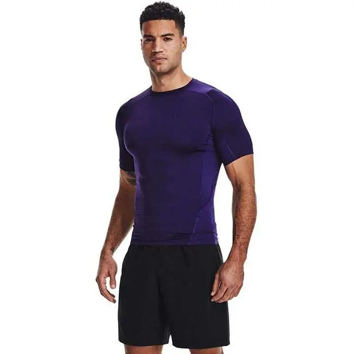 Toptan özel T Shirt giyim erkekler yüksek kaliteli Skins sıkıştırma aşınma gömlek yaz spor t Shirt