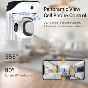 Neye-cámara de seguridad 4K/8MP HD, 2,4G/5G, WiFi, IP, PTZ, para el hogar, 360 grados, 4 antenas