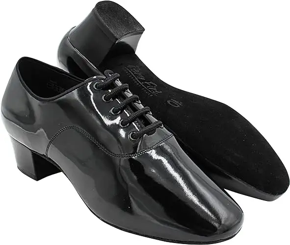 Zapatos de baile de salón con punta cerrada Latin Salsa Tango Enseñanza Práctica Zapatos de baile para hombres Mujeres