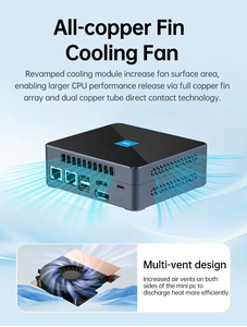 Intel N100/N150มินิพีซีคู่2.5G LAN HD-MI2.1 4K @ 60Hz 1 * DP 4K USB3.2 * 2 USB2.0 * 2สำหรับธุรกิจบ้านคอมพิวเตอร์แล็บใหม่ AU US CN EU - Product Image 2