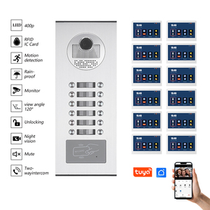 Sistema de timbre de intercomunicación de audio IP compatible con desbloqueo RFIC para apartamentos sistema de intercomunicación de construcción de timbre de video de seguridad