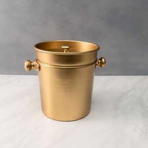 热销低价自然固体啤酒冷却器木制冰桶和钢手柄和冰桶手柄饮料桶