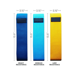 Bandas de tela transpirable Fitness Impreso Booty Bands Ejercicio Deportes Elástico Entrenamiento Loop Bands - Product Image 1