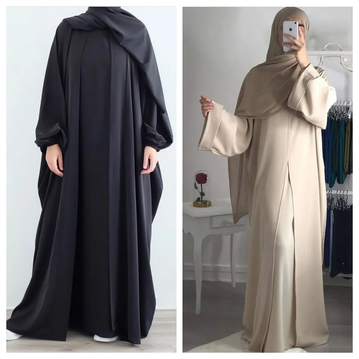 Abaya personnalisé à manches longues, tissu de prière, vente en gros, en Stock, offres Maxi Abaya pour femmes musulmanes, Collections 2022