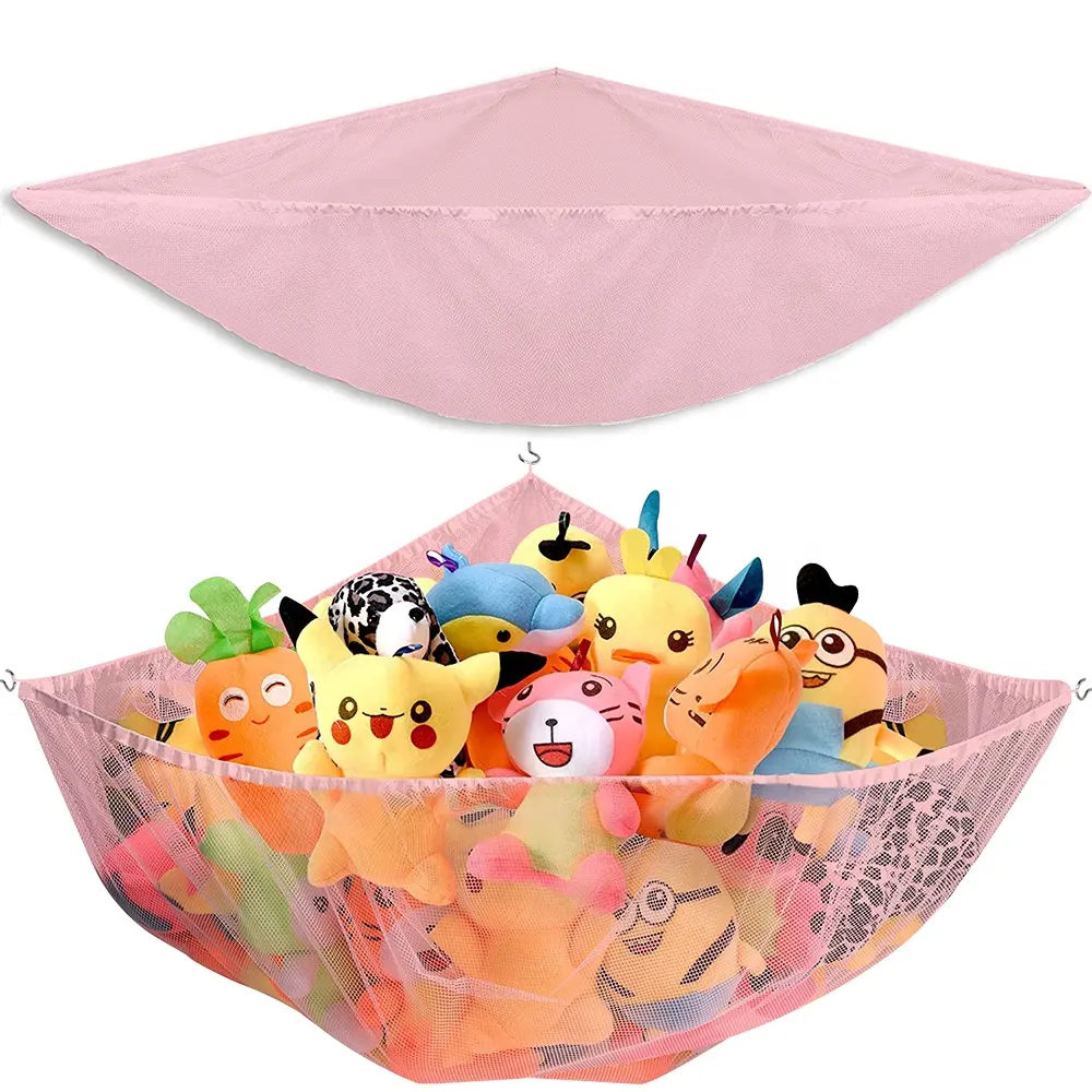 Hamac de rangement de jouets organiser les animaux en peluche ou les jouets pour enfants avec le hamac en maille hamac de jouets Jumbo hamac pour enfants