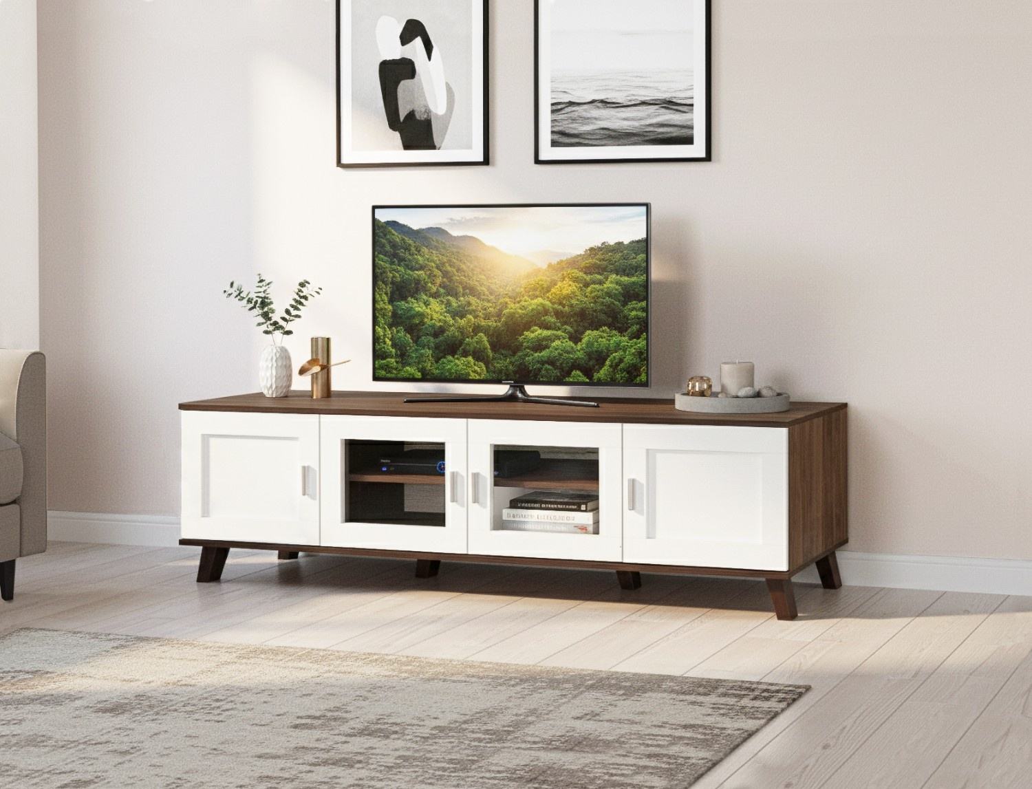 Columbia Walnut + White