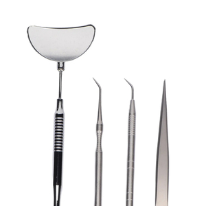 Yüksek 4 adet kirpik uzatma cımbız ayna seti araç kiti etkileyici sonuçlar ucuz fiyat paslanmaz çelik kirpik uzatma araçları - Product Image 4