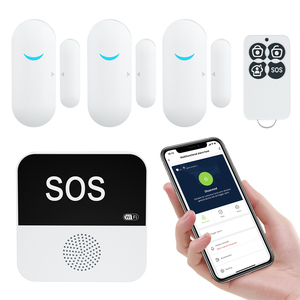 Sistema de alarma de seguridad para el hogar RF + WiFi con aplicación de control remoto ABS Cobertura mejorada Sensores de puerta/ventana Uso en interiores - Product Image 1