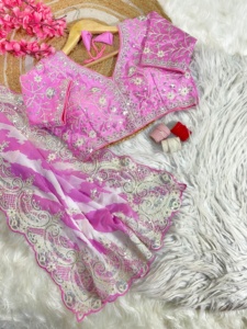 הדפס גאומטרי משובח lehenga סוג סארי אנסמבל כלות טרנדי בגדים pakisian הודי בגדים pakisian מחיר נמוך לחגיגות