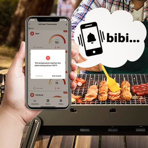 4 Probe ABS Instant-Read Digital Meat Thermometer <strong>with</strong> <strong>Temperature</strong> <strong>Controller</strong> <strong>Sensor</strong> Customized OEM &amp; ODM Support for Grilling - Product Image 4