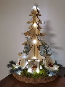 ASISTANCE CHRISTMAS TREEエコフレンドリーデコレーションハンドメイドギフト装飾木木チェリーで作られたあらゆる季節の木 - Product Image 3