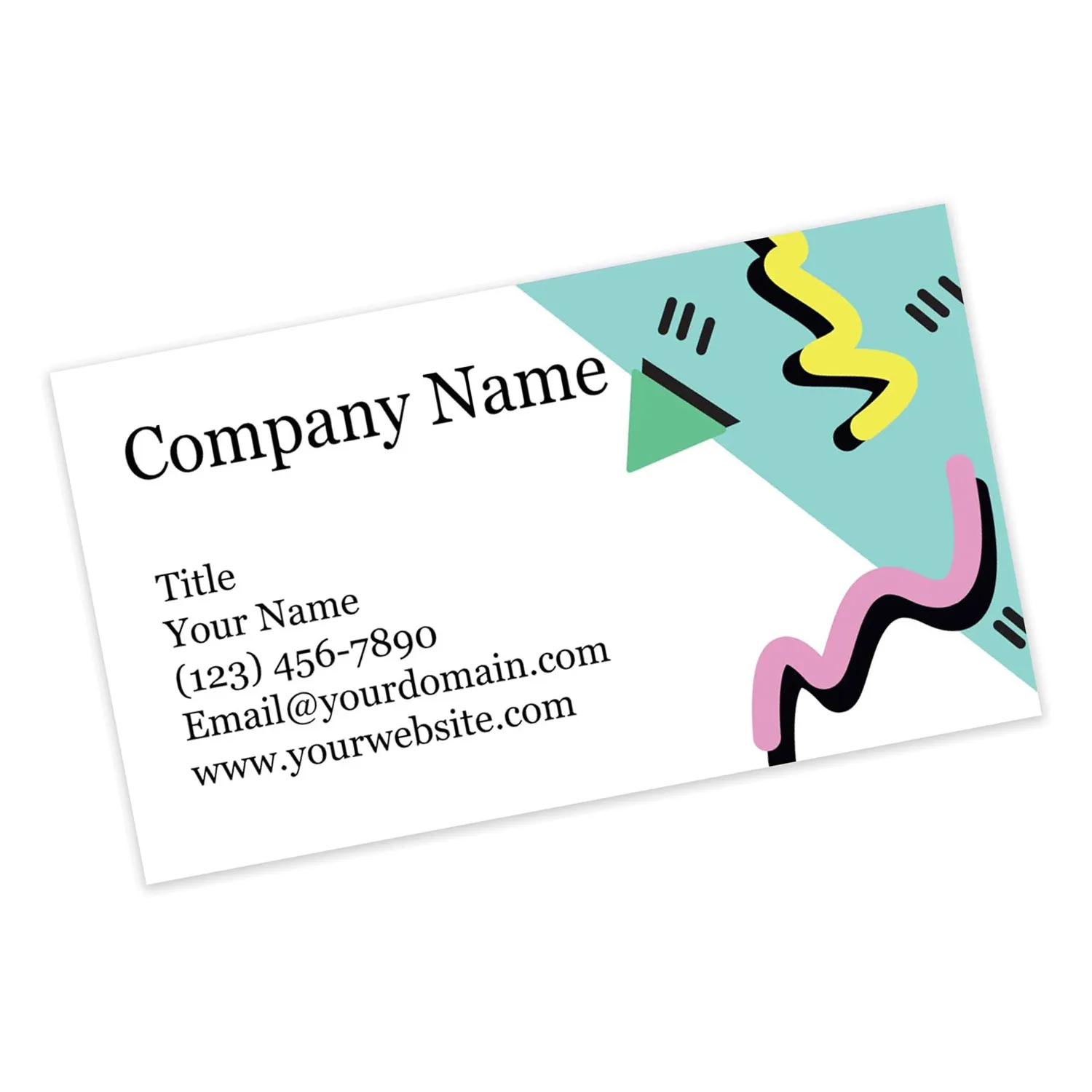 Custom Design Choose From 40+ Designs For Your Business Cards Retro Squiggle Wholesale Good Quality Cards