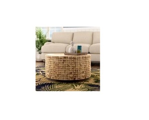 Acabamento Rattan Mesa De Escritório Mesa De Móveis De Madeira com Suportes De Armazenamento Prateleiras Mesas De Computador Trabalho para Escritório Moderno Firme