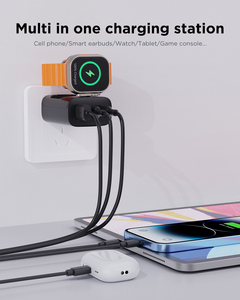 Apple Watch şarj bloğu için 43W dahili iWatch şarj cihazı, USB-C ve USB-A,PD iPhone şarj cihazı ile 3 port hızlı şarj cihazı - Product Image 2