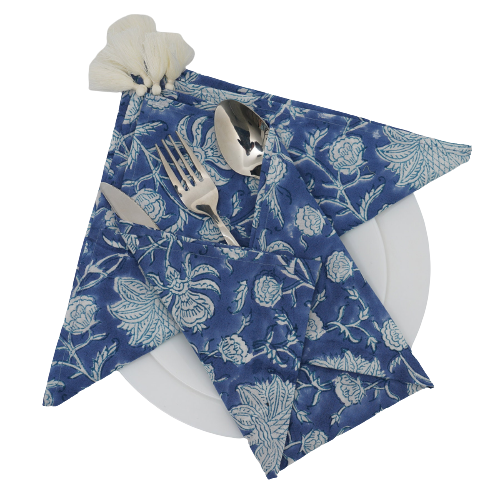 Prussian Blue & White