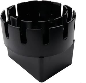 Gutter Downspout Adapter(2&quot; <strong>X</strong> 3&quot; Square Rain Gutter to Drain Pipe Adapter),Outdoor PVC <strong>Round</strong> Drain Pipe - Product Image 6