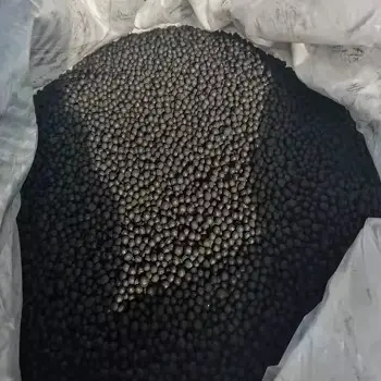 Black granules manure Organic fertilizer for soil broadcast factory price NPK