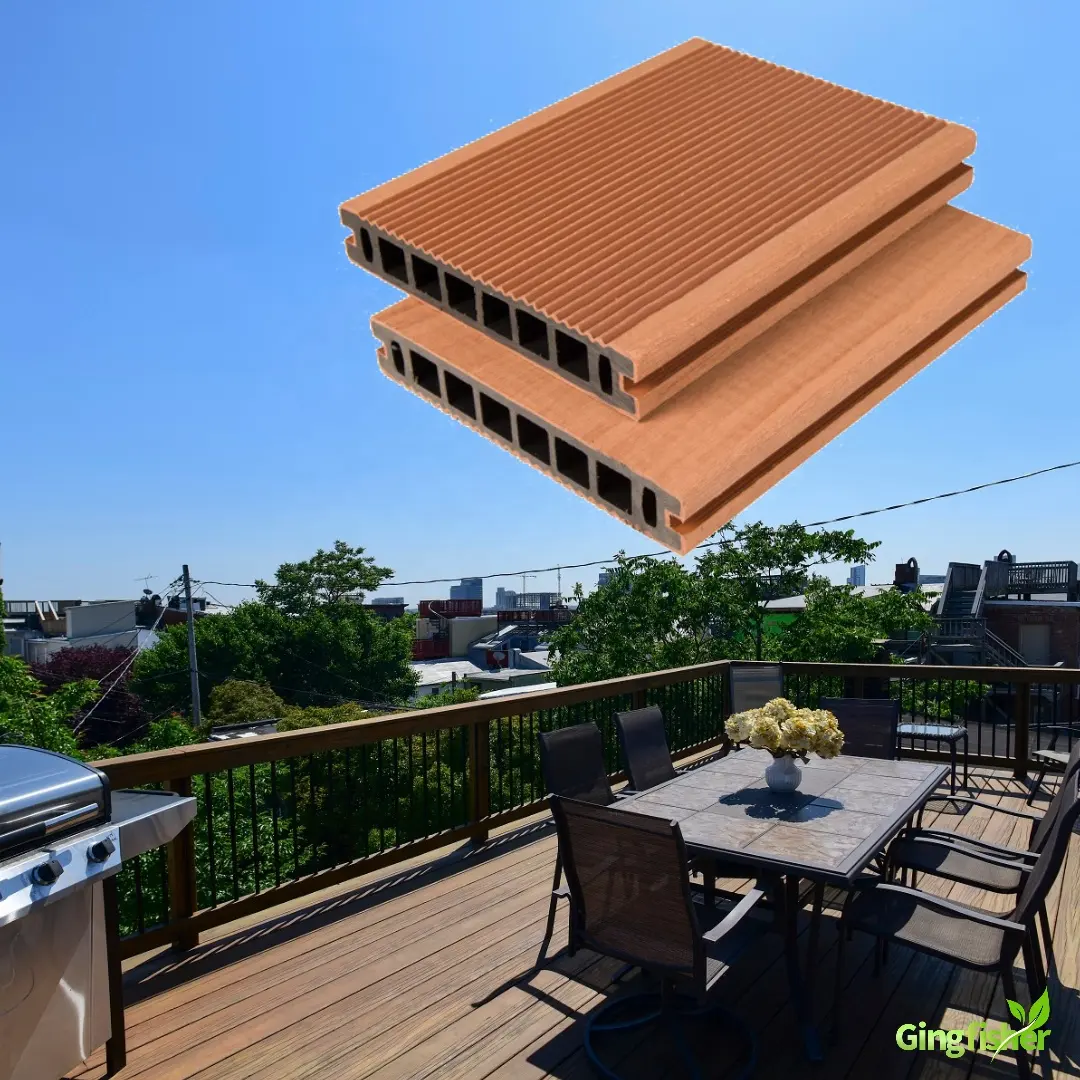 Chống Thấm Nước Mái Phẳng Trên Sàn Boong Trên Tầng Thượng Patio Composite Decking Roof Terrace Ý Tưởng