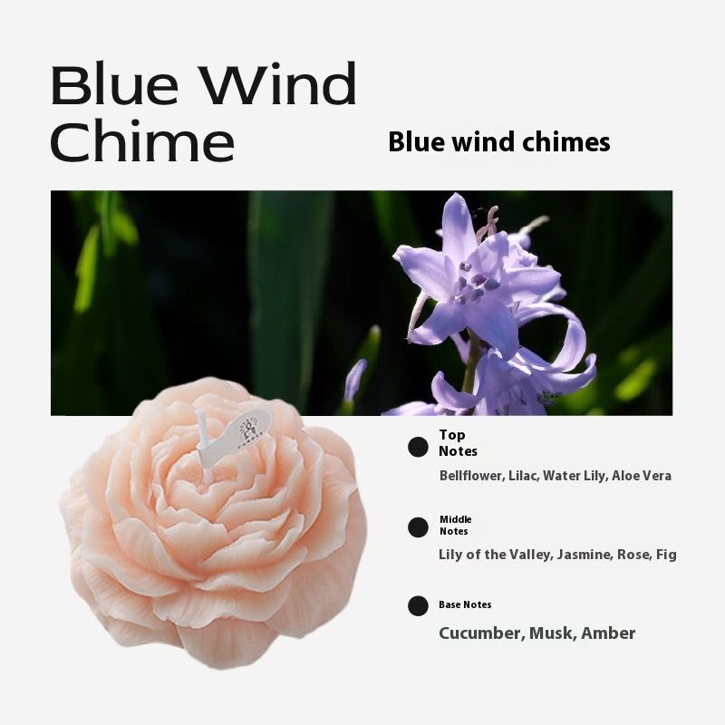 กระดิ่งลมสีส้ม/น้ำเงิน