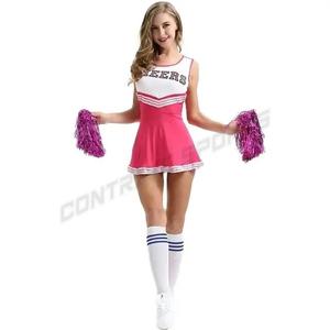 Özelleştirilmiş Cheer lider satış online kostüm yapımı kolsuz Cheer lider üniforma baskı amigo üniforma - Product Image 1