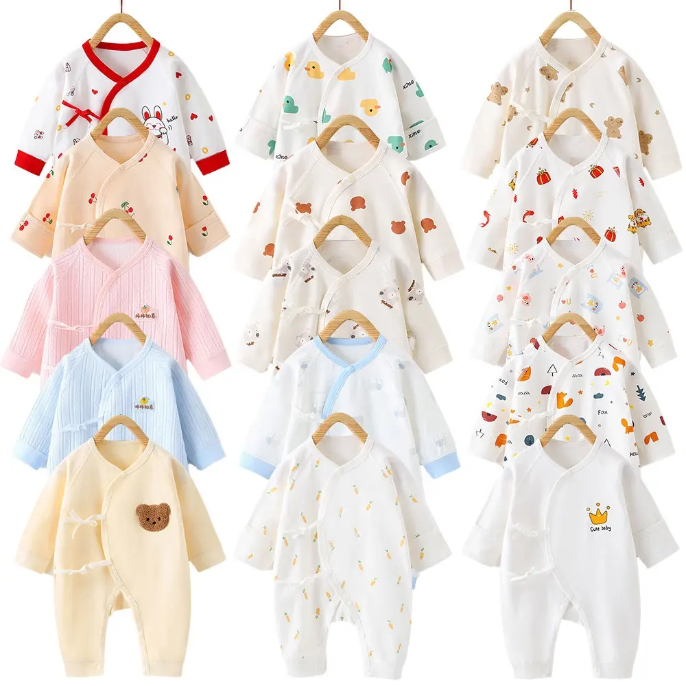 Toptan yenidoğan bebek giysileri romper kısa kollu bebek takım elbise 0-6 ay onebaby bebek giysileri