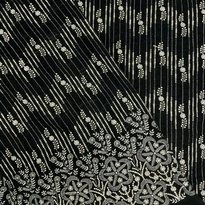天鹅绒刺绣Sherwani Koti透气花式面料，厚重编织图案素色风格，适合男孩女孩记忆特色 - Product Image 1