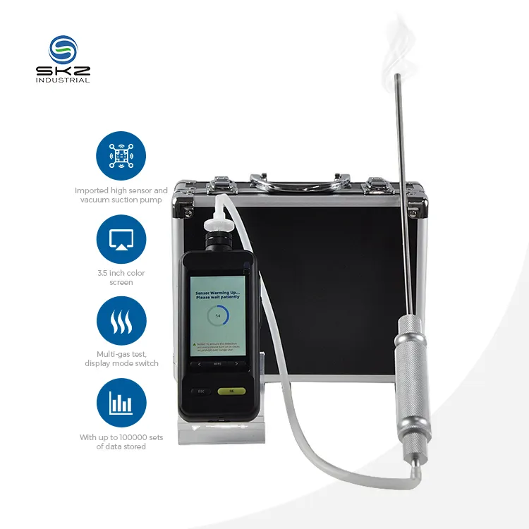 gas detection equipment analyzer 2023 SKZ1050E-CLO2 portable colour screen chlorine dioxide gas leak alarm detector