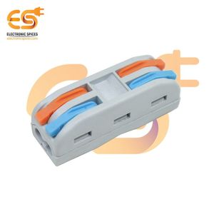 16A 250V điện tử gia vị Inline không thấm nước Dây nối 2 2 khối thiết bị đầu cuối nối 12AWG ABS đòn bẩy hợp kim đồng IP20 nữ - Product Image 5
