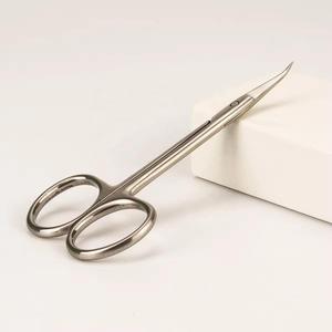 Giá rẻ tốt nhất bán cao cấp thép không gỉ cong Iris phẫu thuật Micro kéo Hướng dẫn sử dụng autoclavable Trọng lượng nhẹ cho Nhãn KhoA - Product Image 2