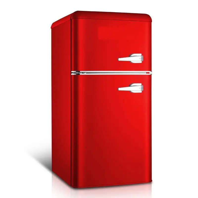 DE Freezer Retro Refrigerador Frost Free Dual Door Frigorífico