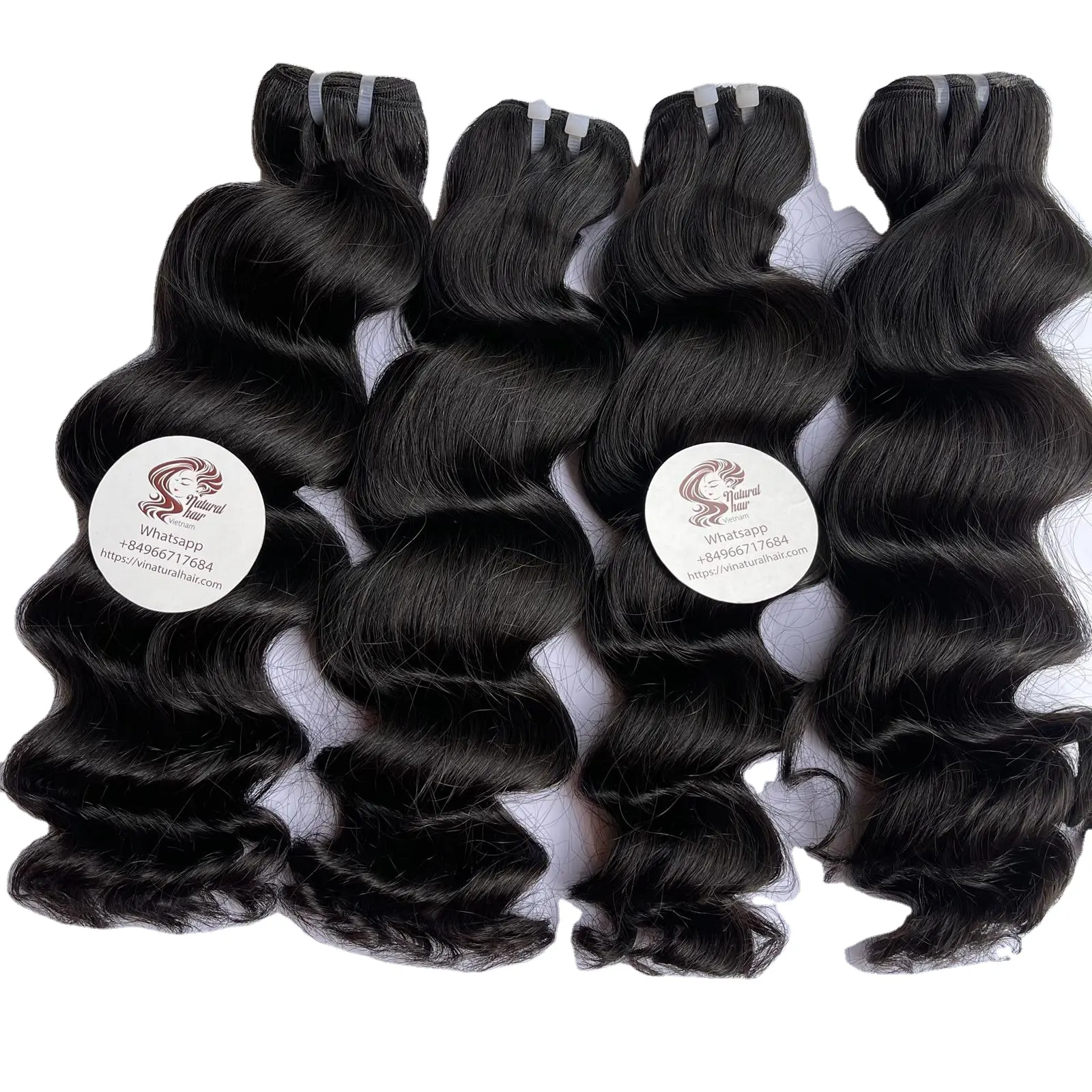 Beste Kwaliteit Bundel Body Wave Zwarte Kleur 100% Maagdelijk Menselijk Haar Van Vietnam Natuurlijke Haarbundels Leverancier
