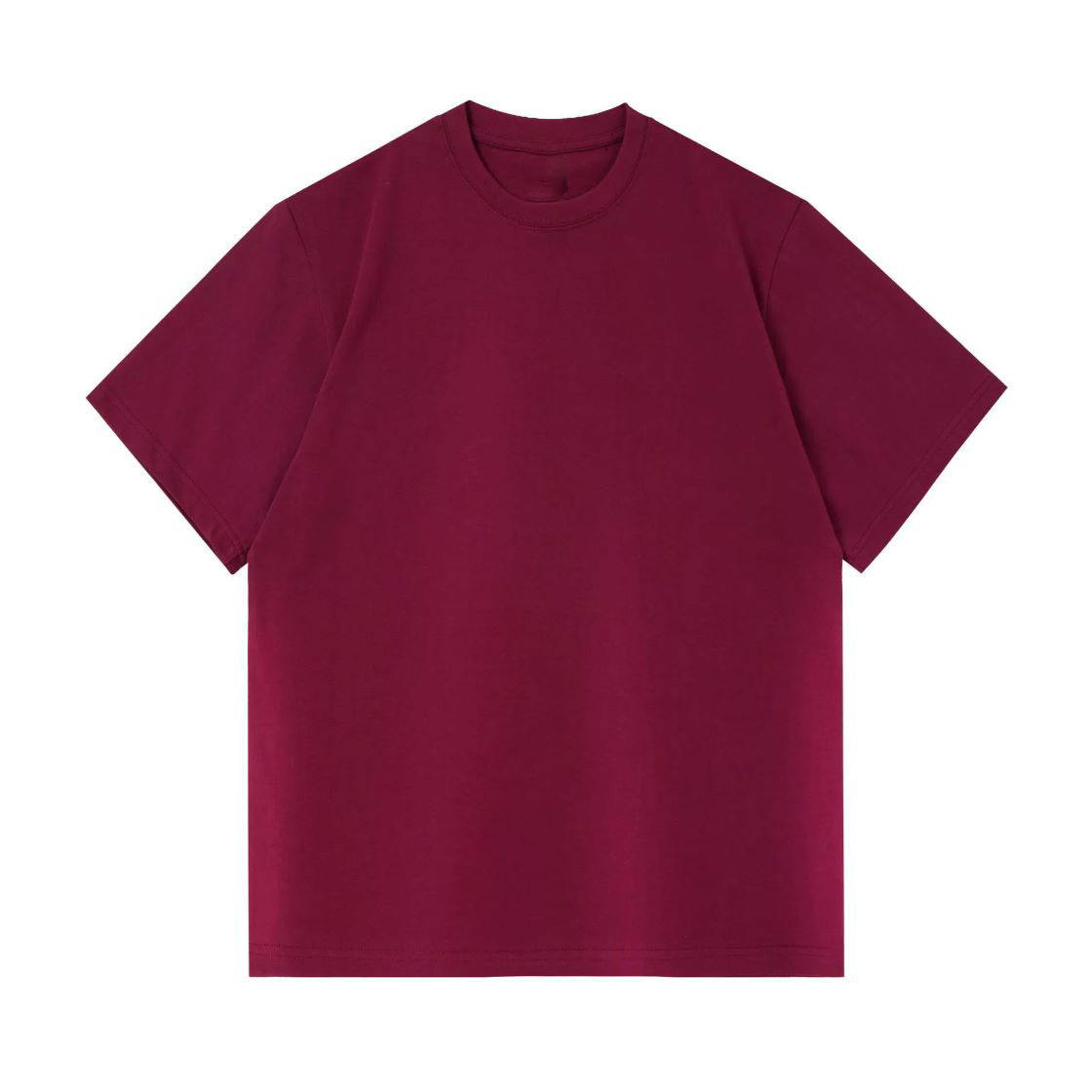 Burgundy-300g heavyweight T-shirt