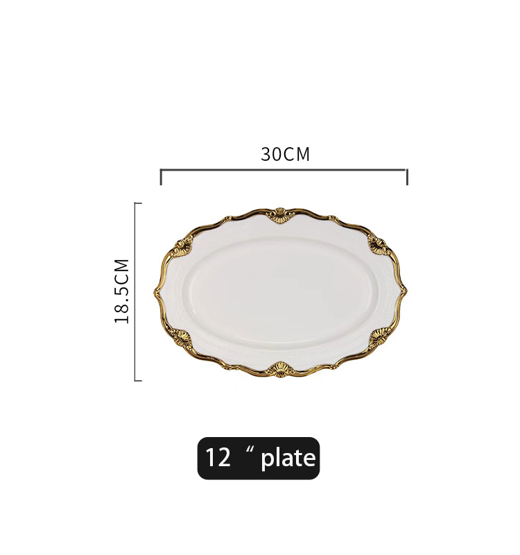 Piatto ovale da 12"