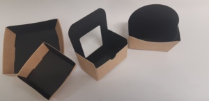 Прямоугольная коробка из крафт-бумаги с ручкой - Product Image 4