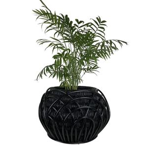 Benzersiz tasarım jüt halat Handwoven yetiştiricilerinin Pot sepet hasır saksı kapalı ve açık dekor için standı ile