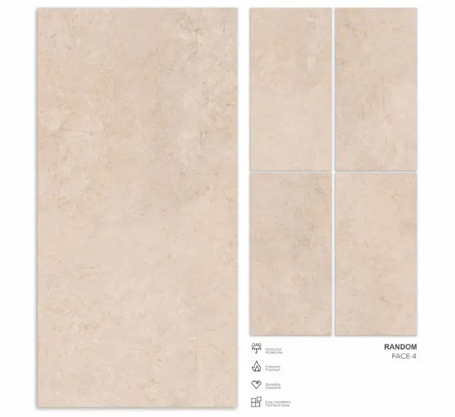 Albania Caramelo 600x1200mm Superficie mate Baldosas de porcelana vitrificada para sala de estar Baldosas de Novac Ceramic India