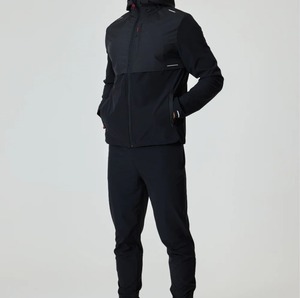 גוזפת ניילון גברים zip עד ז 'קטים jogger outwousweater winder לוגו מותאם אישית שני חלקים
