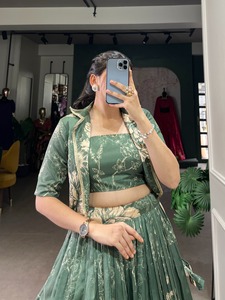 デザイナーコレクションヘビーGeorgette Silk Lehenga刺繍シーケンスChaniya Choli大人用ウェディングパーティーウェア2025年 - Product Image 3