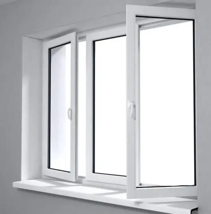 نافذة PVC عالية الجودة: 60 إطار-مخصصة من المصنع