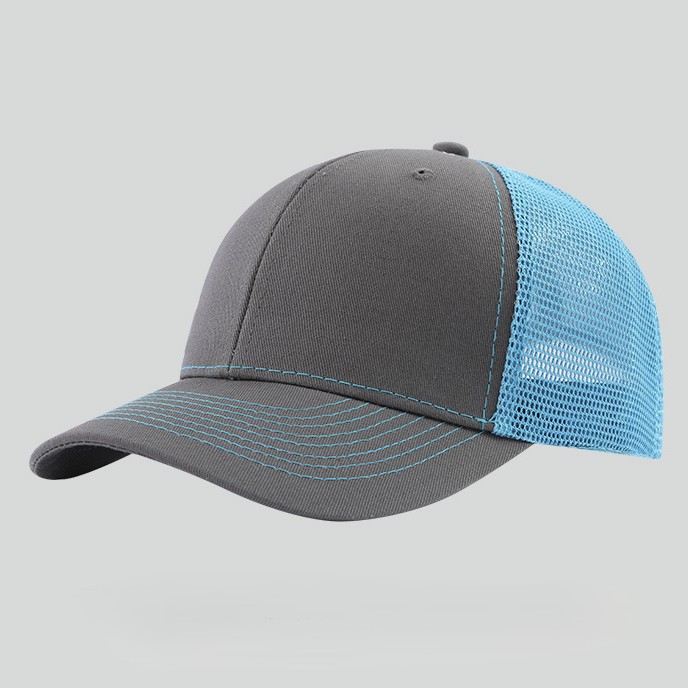 Gris foncé et bleu
