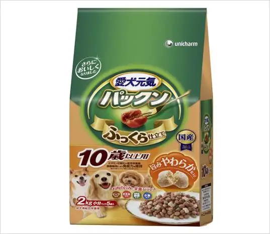 Popüler Unicharm Pakkun yaşlanma bakımı yaşlı köpek 10 yaşında japonya yerli üretilen evcil hayvan kuru günlük gıdalar 2KG ekonomi paketi