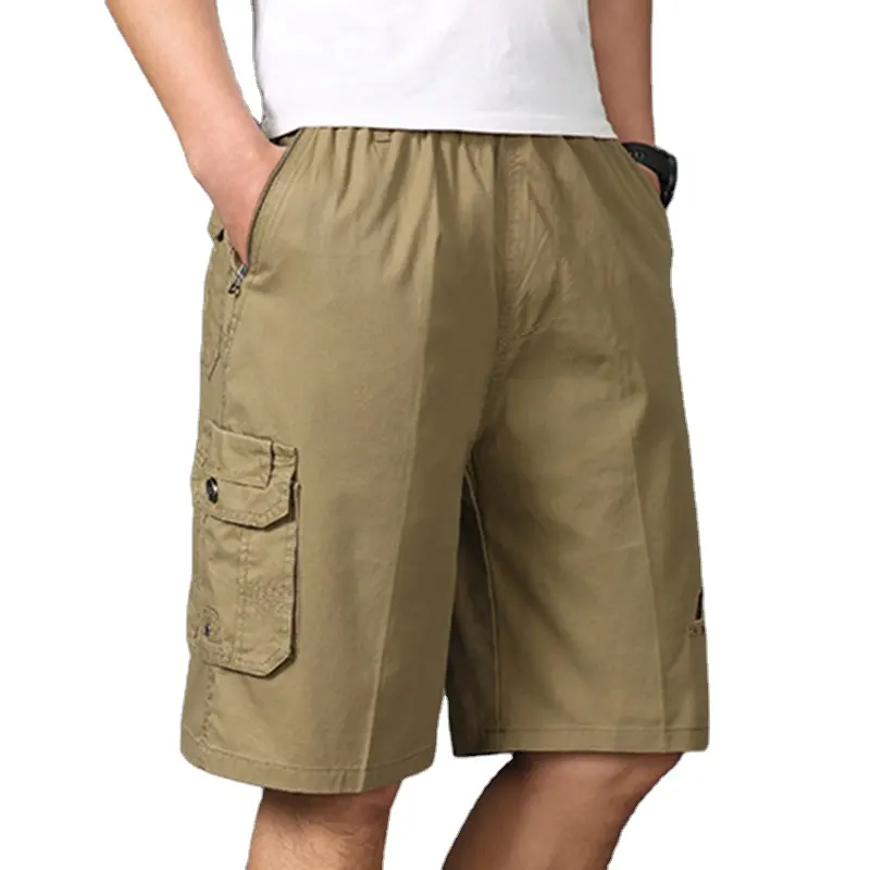 กางเกงขาสั้นผ้าคอตตอนแบบผูกเชือกกางเกงขาสั้นลำลองสำหรับผู้ชายทรงโอเวอร์ไซส์สำหรับใส่เล่นกีฬา