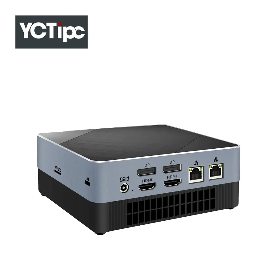 كمبيوتر YCTipc AMD R5 5500U OEM Micro NUC DDR4 2H-D 2DP 2lan 3usb i7 i5 بوزن صغير بمقاس كف اليد من الجيل الثالث عشر/12/11