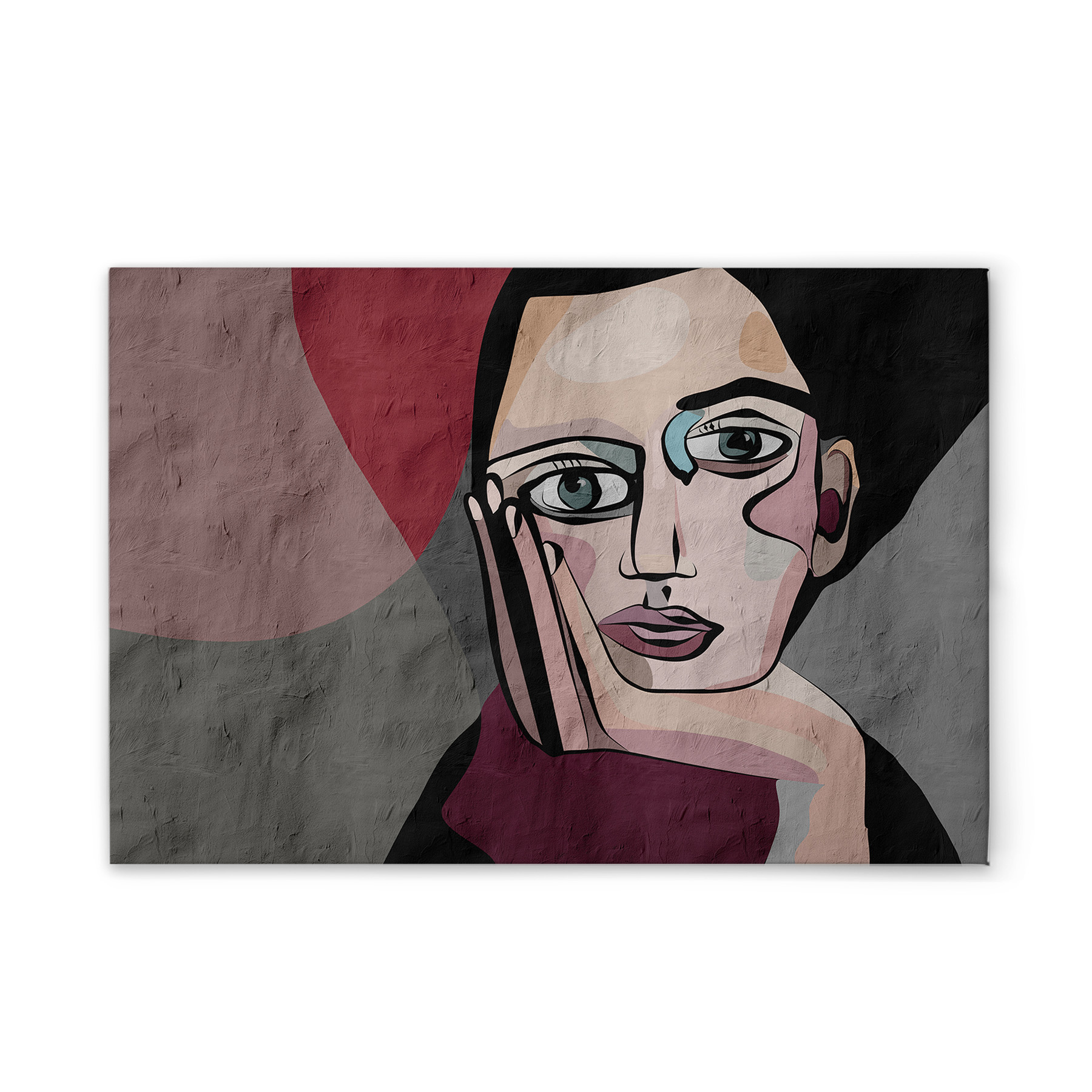 Gris, Multicolore, Noir, Rouge, Violet