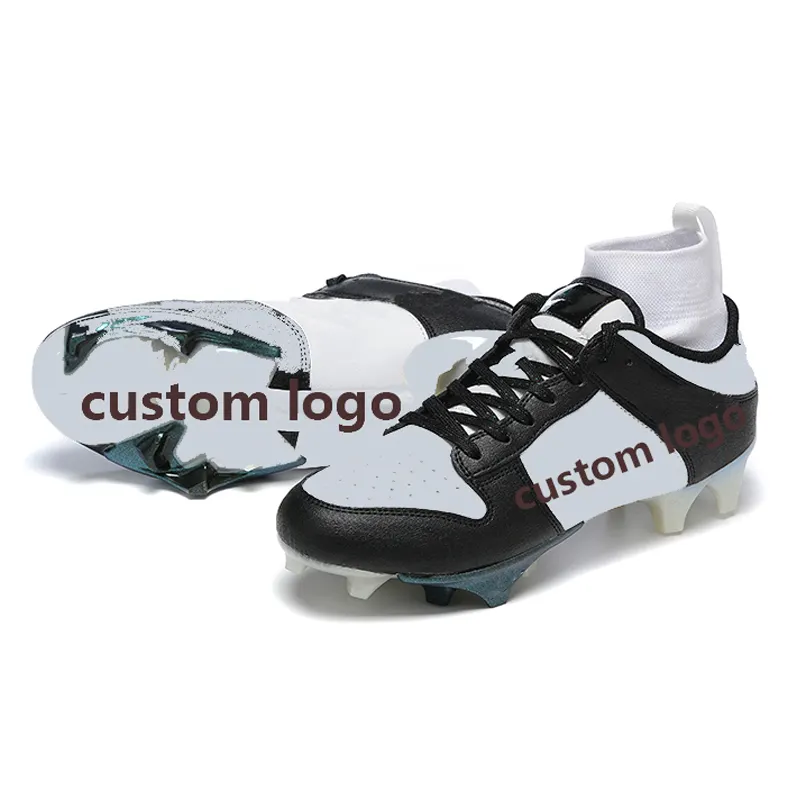 Chaussures de football américain Chaussures d'entraînement de terrain de créateur chaussures de football rouge FG blanc noir chaussures d'équipe pour la vente en gros 39-45