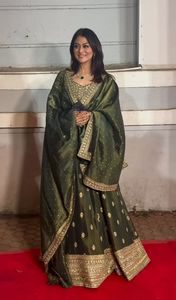 ชุด anarkali kurti ชุดประจำชาติอินเดียแบบดั้งเดิมของผู้หญิงเสื้อผ้าหรูหราสำหรับงานแต่งงานและปาร์ตี้ - Product Image 6