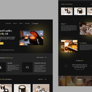 Einzigartige Kerzen anwendungs entwicklung Unterstützt unter Linux & Mac Internet version Stock E-Commerce Website Design Software