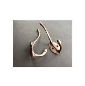 Pirinç mutfak <span class=keywords><strong>2</strong></span> kanca kapı askı üzerinde havlu kancası duvar montaj ceket Metal kanca dayanıklı kaliteli en iyi tasarım