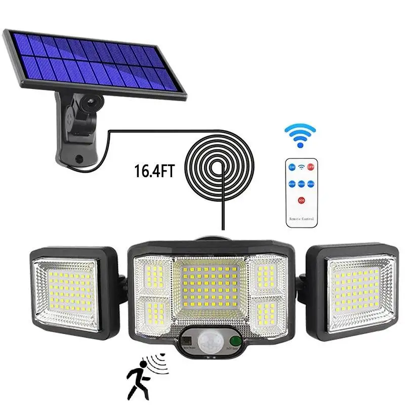 Produttore sensore di movimento solare lampada da parete a Led lampada da esterno impermeabile da giardino a Led luce di sicurezza solare per giardino Street Deck