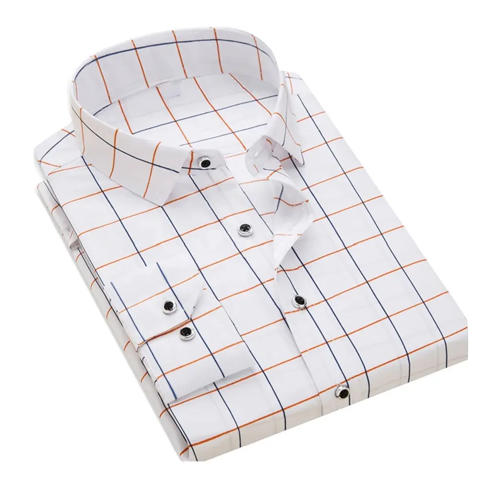 Custom Katoenen Werk Shirts Opstaande Kraag Lange Mouw Oxford Doek Serie Shirts Formele Kantoor Jurk Shirts Voor Mannen